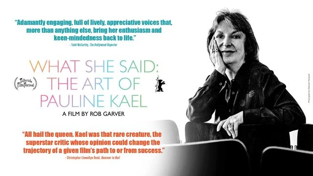 What She Said: The Art Of Pauline Kael | Watch Film Free @FlixHouse